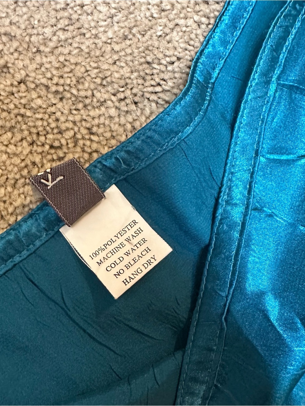 Vintage Y2K Satin Tiered Embellished Maxi Skirt Teal Boho Hippie Gypsy Sz Medium - Picture 5 of 8